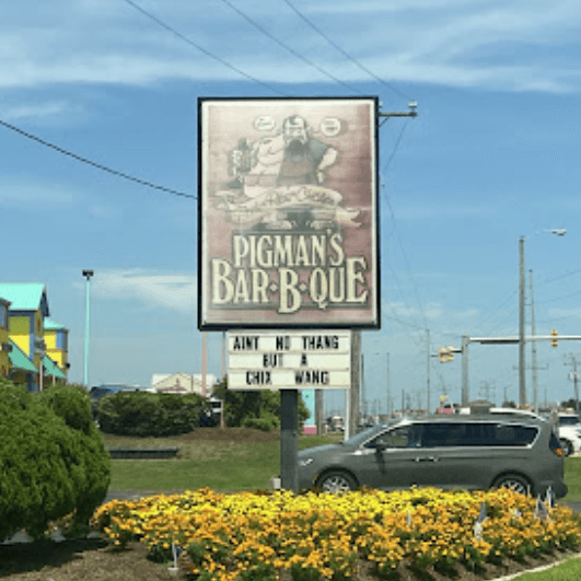 Pigman's Bar-B-Que sign